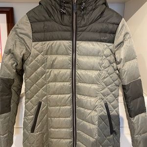 Lole Classic Down Jacket - Grey and Black